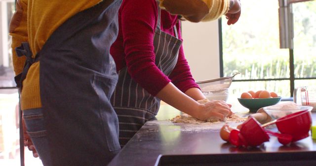 Team of Friends Cooking and Baking Together in Kitchen - Download Free Stock Images Pikwizard.com