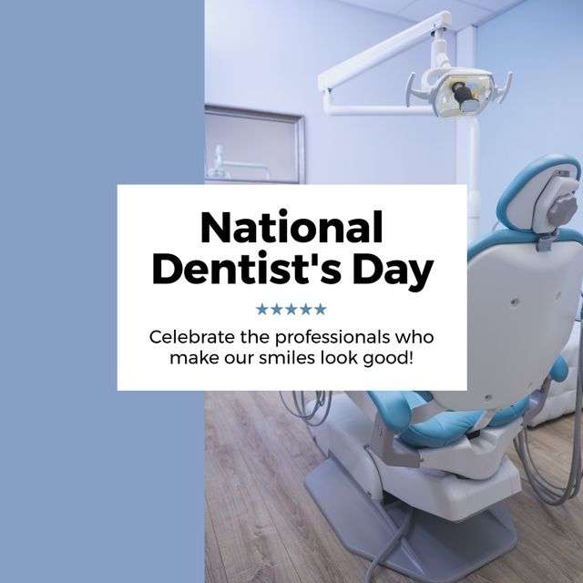 Celebrating National Dentist's Day in Modern Dental Clinic - Download Free Stock Templates Pikwizard.com