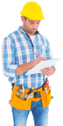 transparent construction worker writing on clipboard clip art - Download Free Stock Videos Pikwizard.com