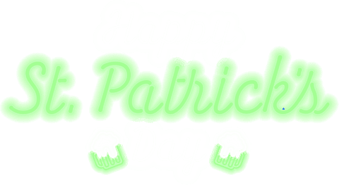 glowing happy st. patrick's day cursive text on transparent background - Download Free Stock Videos Pikwizard.com