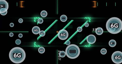 6G Data Technology Conceptual Design with Futuristic Visual Elements - Download Free Stock Images Pikwizard.com