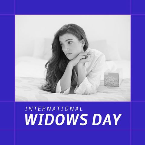 Young Woman Contemplating on International Widows Day - Download Free Stock Templates Pikwizard.com