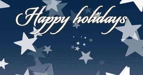 Festive Stars with Happy Holidays Middleton Greeting