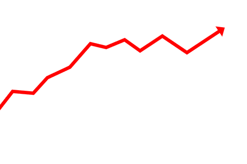 Upward Trends Transparent Arrow Against White Background - Download Free Stock Videos Pikwizard.com