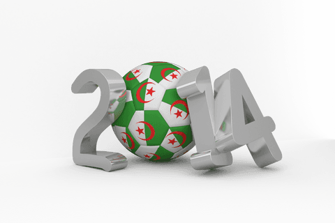 transparent 3d icon 2014 with algerian flag soccer ball - Download Free Stock Videos Pikwizard.com
