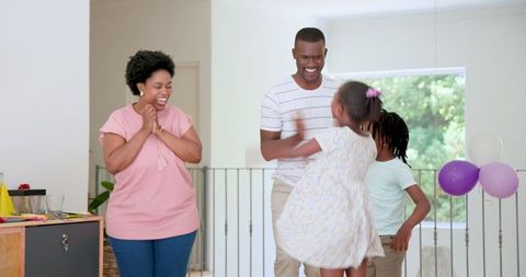 Joyful Family Celebration at Home Birthday Party