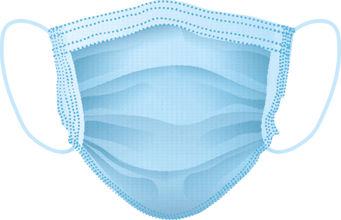 blue protective face mask on transparent background - Download Free Stock Videos Pikwizard.com