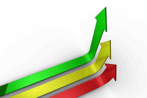 Colorful Intensifying Arrows on Transparent Background - Download Free Stock Videos Pikwizard.com