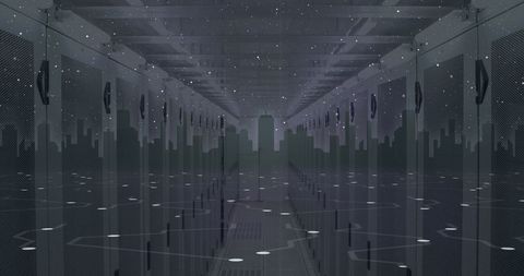Futuristic Data Center with Global Network Connections - Download Free Stock Images Pikwizard.com