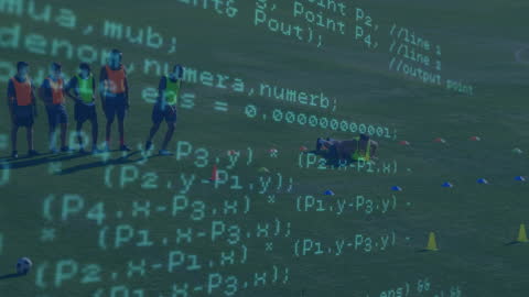 Sports Field Training with Digital Overlay of Code