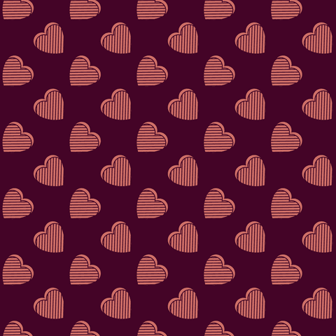 Seamless Pattern of Red Hearts on Burgundy Transparent Background - Download Free Stock Videos Pikwizard.com