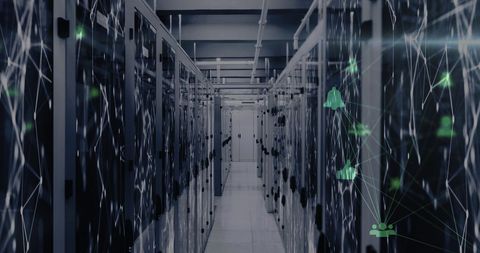 Futuristic Data Center with Digital Network Connectivity - Download Free Stock Images Pikwizard.com