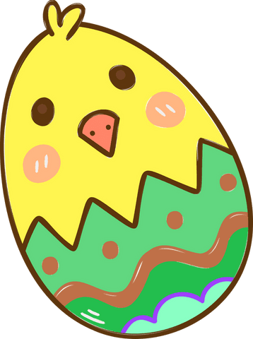 Cartoon Chick Emerging from Decorated Easter Egg - Download Free Stock Videos Pikwizard.com