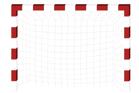 transparent soccer goal with red and white stripes - Download Free Stock Videos Pikwizard.com