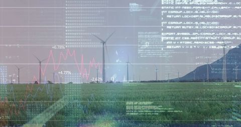 Renewable energy integration with data analytics overlay