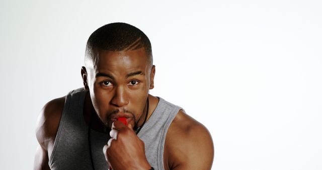 African American Man Eating Healthy Salad Against White Background - Download Free Stock Images Pikwizard.com