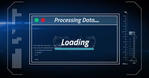 Digital Data Processing and Loading Interface with Tech Glitch Effect - Download Free Stock Images Pikwizard.com