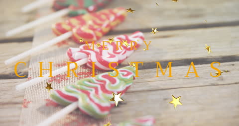 Christmas Tree Candies with Festive Greeting Overlay