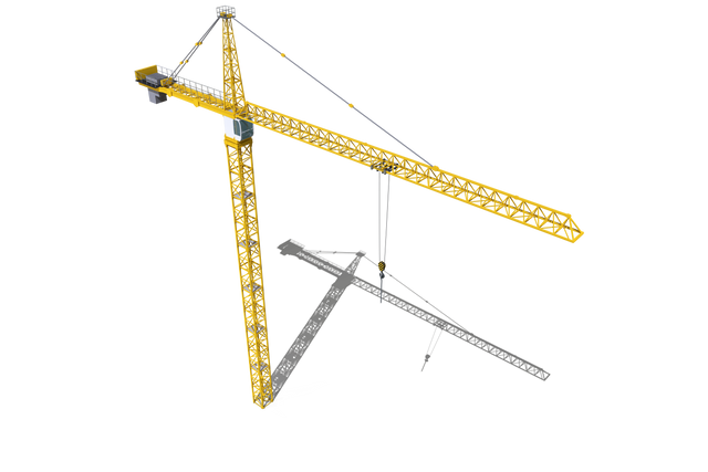 Transparent Background Studio Shot of Industrial Construction Crane - Download Free Stock Videos Pikwizard.com