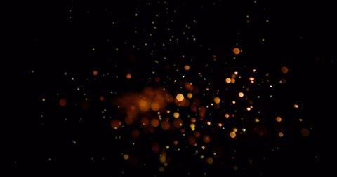 Golden Light Particles on Dark Background Digital Drop - Download Free Stock Images Pikwizard.com