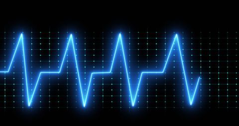 Glowing Cardiology Graph on Dark Background - Download Free Stock Images Pikwizard.com