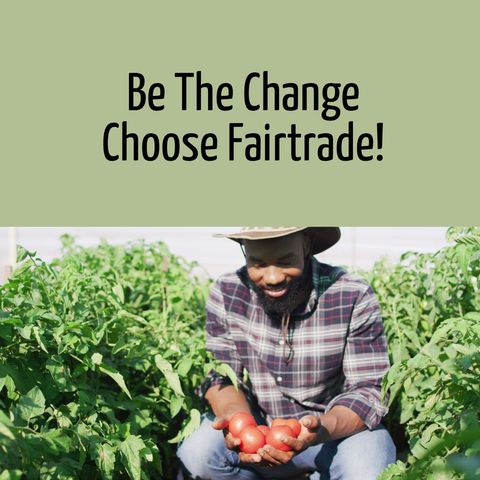 African American Farmer Promoting Fairtrade with Tomatoes