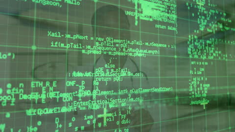 Digital Data Flow with African American Female Doctor in Background