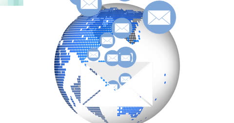 Global Email Network Interface with Digital Globe