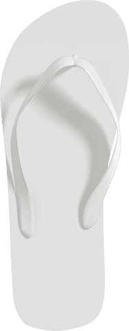white flip flop top view on transparent background for summer fashion - Download Free Stock Videos Pikwizard.com