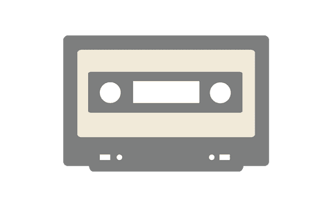 transparent retro cassette tape icon illustration vector png - Download Free Stock Videos Pikwizard.com