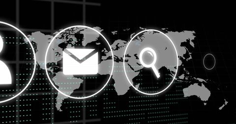 Digital Connectivity and Data Processing Across Global Network - Download Free Stock Images Pikwizard.com