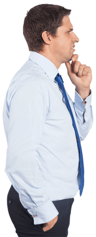 transparent concept of thinking businessman wearing tie and shirt - Download Free Stock Videos Pikwizard.com