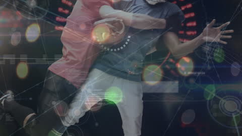 American Football Players and Digital Data Visualization