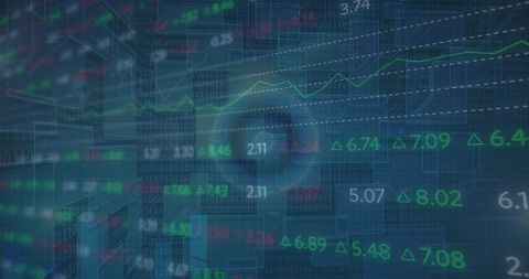 Financial Data Processing with Stock Market Trends - Download Free Stock Images Pikwizard.com
