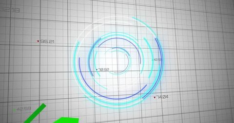 Digital Scope Scanning Financial Data with Technological Interface - Download Free Stock Images Pikwizard.com