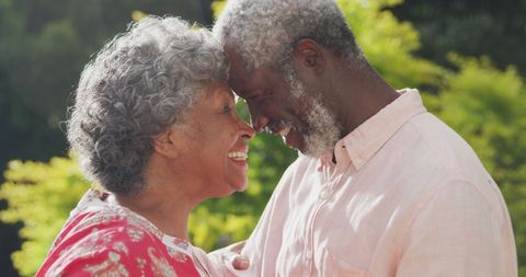 Senior Couple Sharing Tender Moment Outdoors - Download Free Stock Images Pikwizard.com