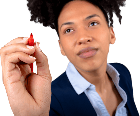 african american woman writing on transparent screen with marker - Download Free Stock Videos Pikwizard.com