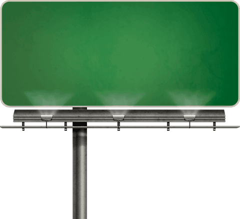 Green Billboard with Copy Space on Transparent Background - Download Free Stock Videos Pikwizard.com