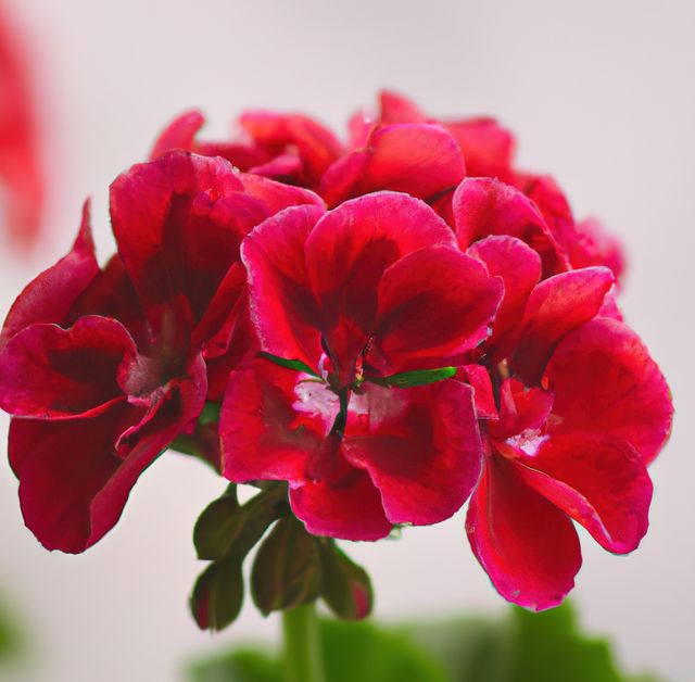 Close up of red geraniums created using generative ai technology - Download Free Stock Photos Pikwizard.com