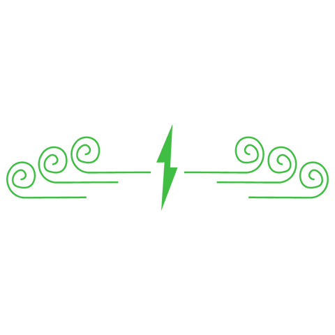 green abstract lightning element on transparent background - Download Free Stock Videos Pikwizard.com