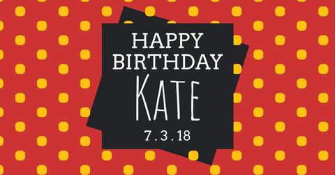 Festive Birthday Card with Polka Dot Background - Download Free Stock Templates Pikwizard.com