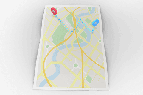 abstract transparent map with red and blue pointers - Download Free Stock Videos Pikwizard.com