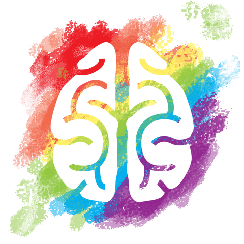 Rainbow Color Splash Background with Brain Graphics Transparent - Download Free Stock Videos Pikwizard.com