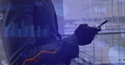 Business Analytics with Mobile Technology and Data Visualization - Download Free Stock Images Pikwizard.com