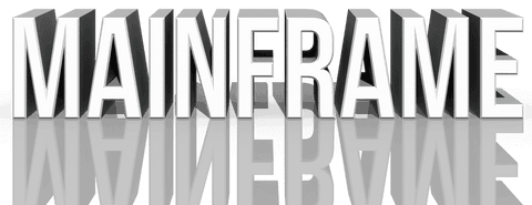 Reflective Mainframe Text on Transparent Background - Download Free Stock Videos Pikwizard.com