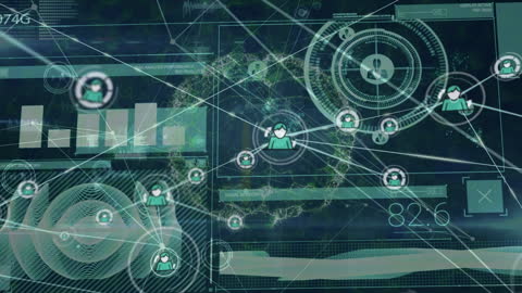 Digital Network Animation with Connection Graph