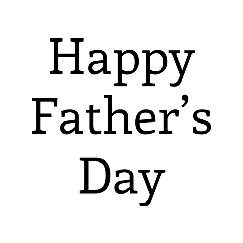 Happy father's day quote on transparent background