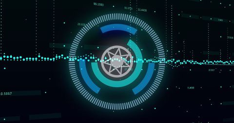 Digital Financial Data and Analysis Concept with Circular HUD Interface - Download Free Stock Images Pikwizard.com