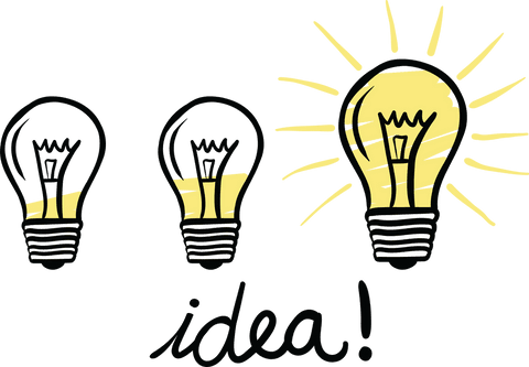 bright light bulbs and idea text with transparent background vector - Download Free Stock Videos Pikwizard.com