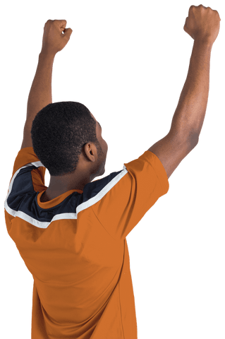 Transparent Enthusiastic Football Fan Celebrating Game Victory